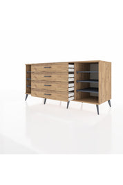 Kronos Konsol 6 Raflı 4 Çekmeceli 176x59x83 - S610M045V27C