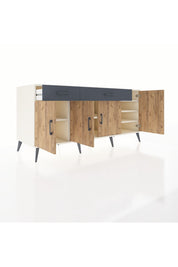 Kronos Konsol 5 Raflı 2 Çekmeceli 4 Kapaklı 176x59x83 - S610M046V02C
