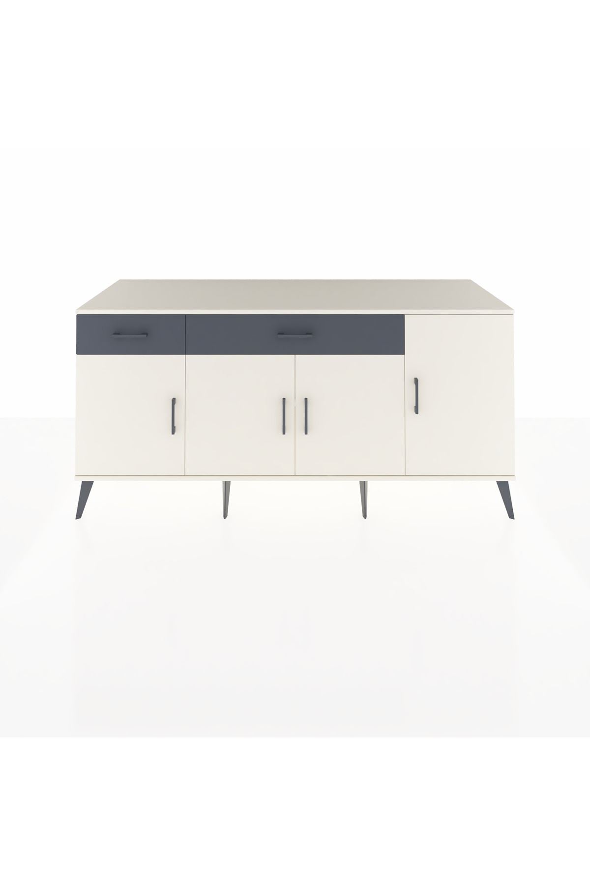 Kronos Konsol 5 Raflı 2 Çekmeceli 4 Kapaklı 176x59x83 - S610M046V05C