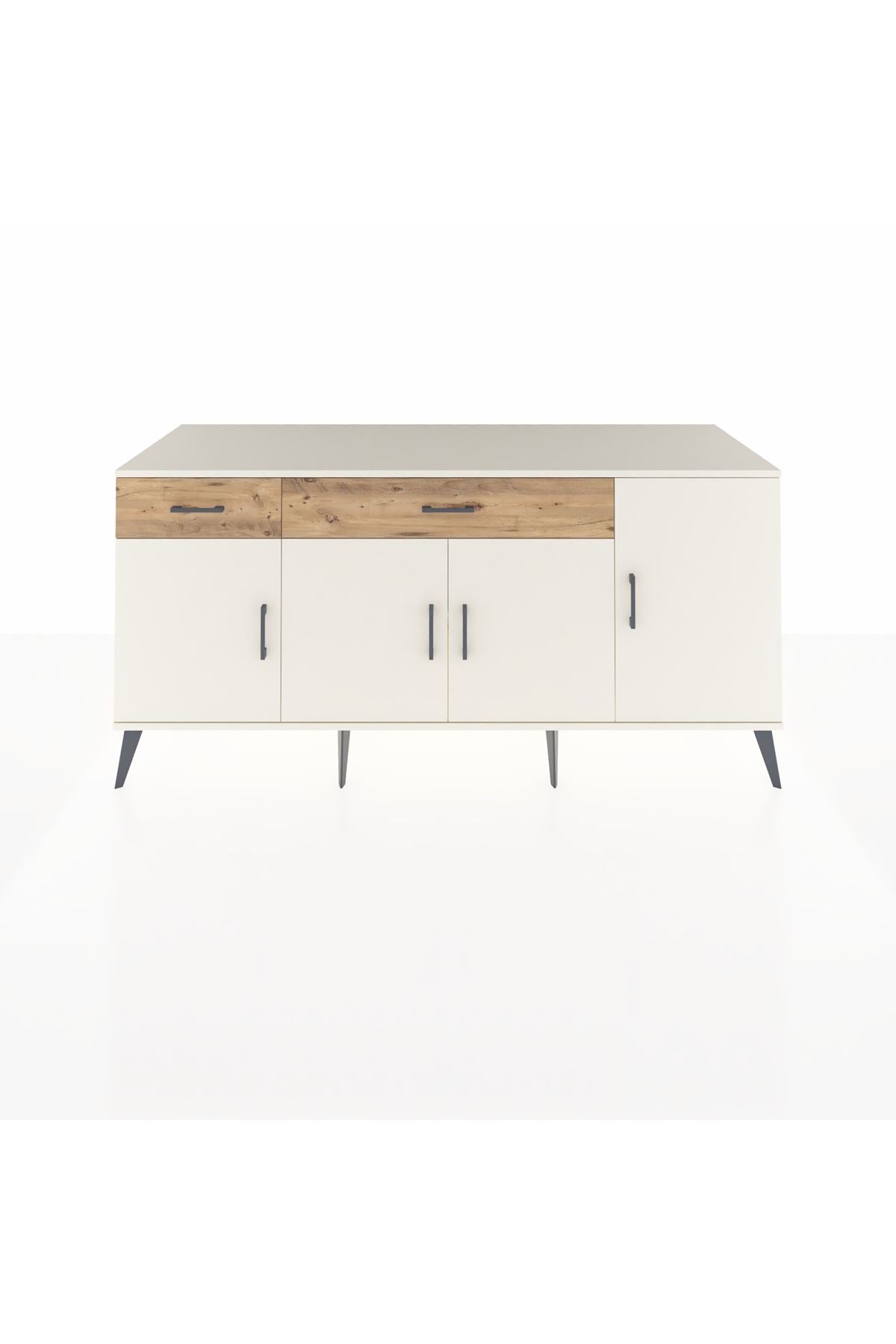 Kronos Konsol 5 Raflı 2 Çekmeceli 4 Kapaklı 176x59x83 - S610M046V06C
