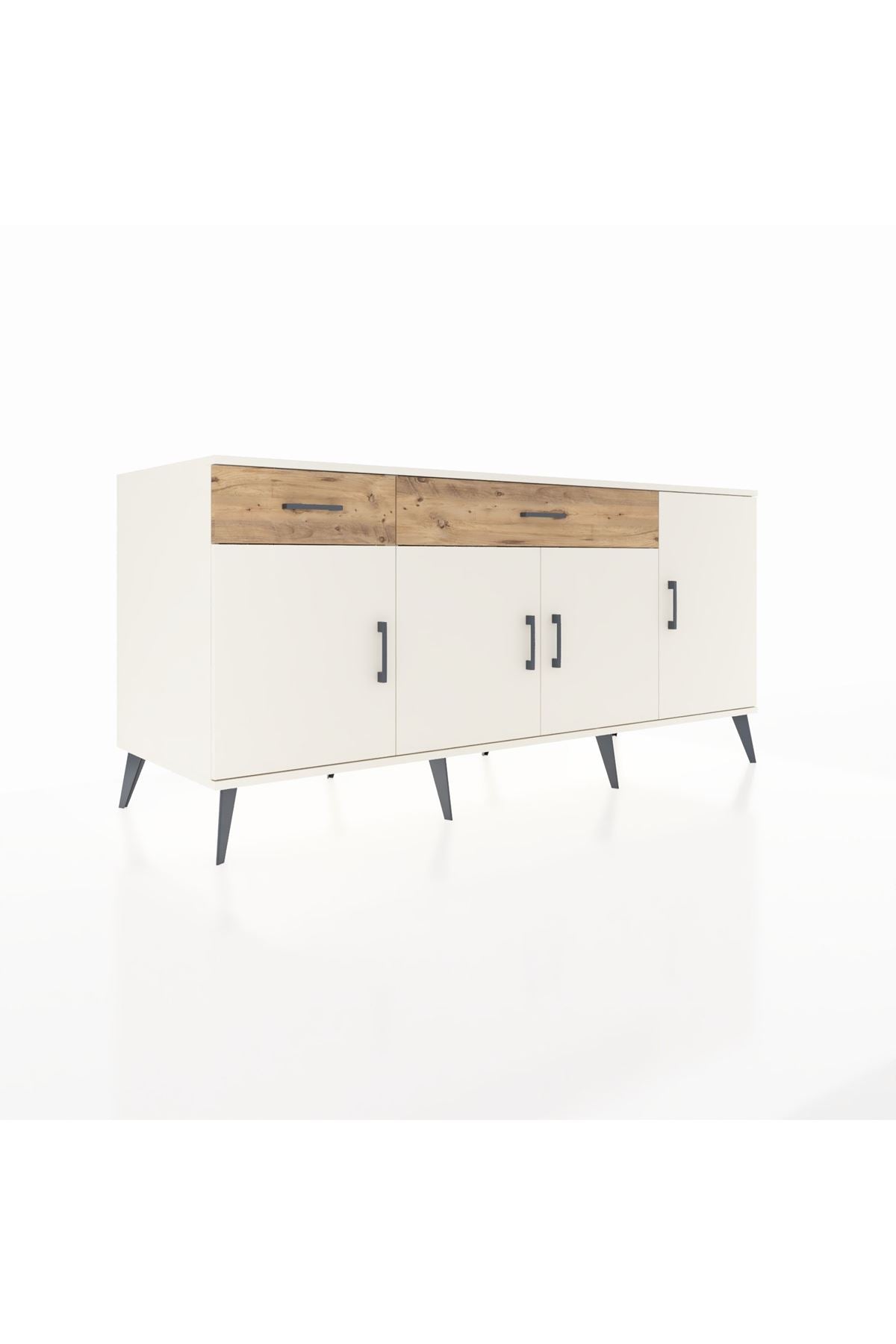 Kronos Konsol 5 Raflı 2 Çekmeceli 4 Kapaklı 176x59x83 - S610M046V06C