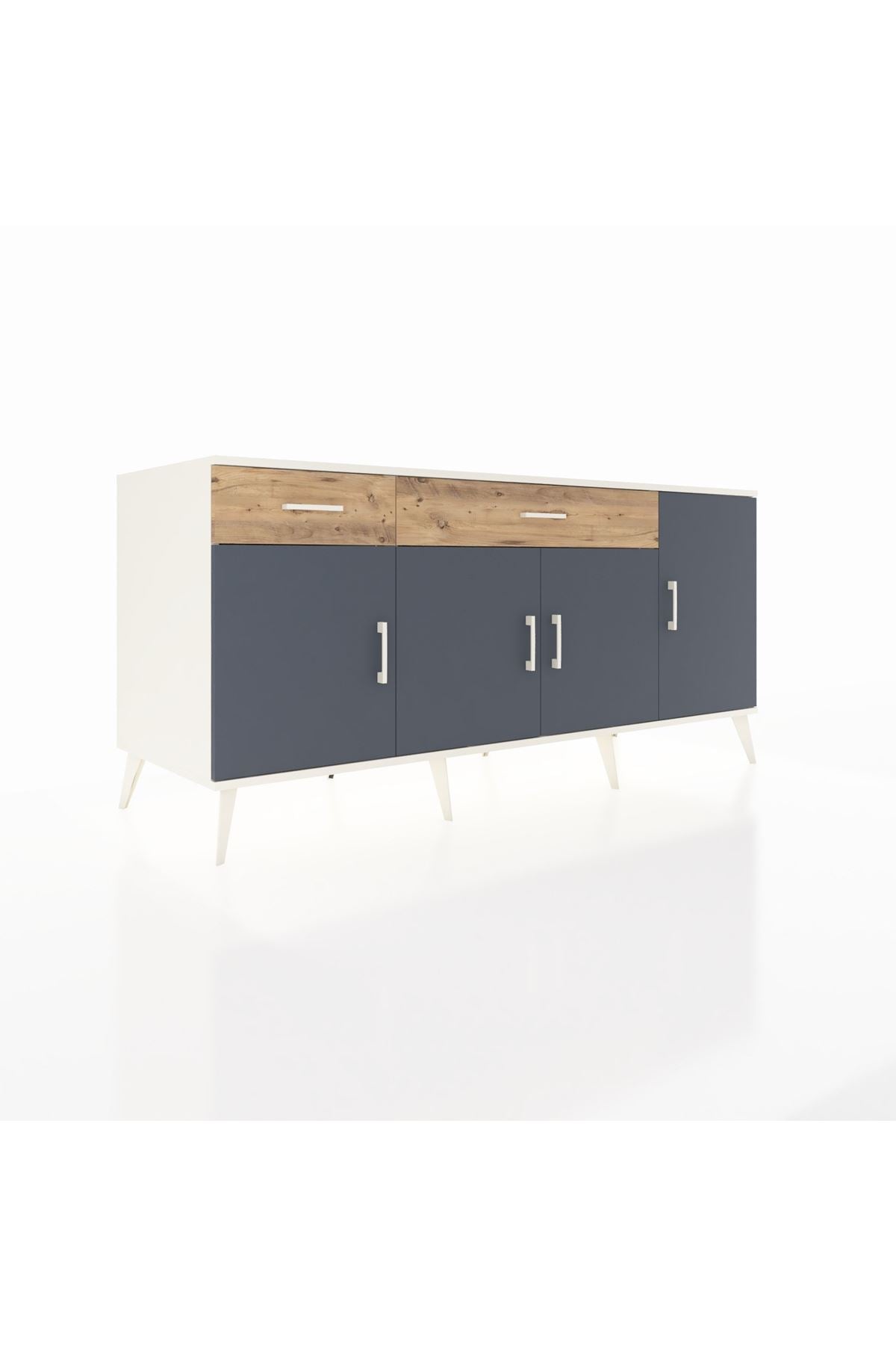 Kronos Konsol 5 Raflı 2 Çekmeceli 4 Kapaklı 176x59x83 - S610M046V09C
