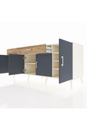 Kronos Konsol 5 Raflı 2 Çekmeceli 4 Kapaklı 176x59x83 - S610M046V09C