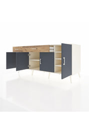 Kronos Konsol 5 Raflı 2 Çekmeceli 4 Kapaklı 176x59x83 - S610M046V09C
