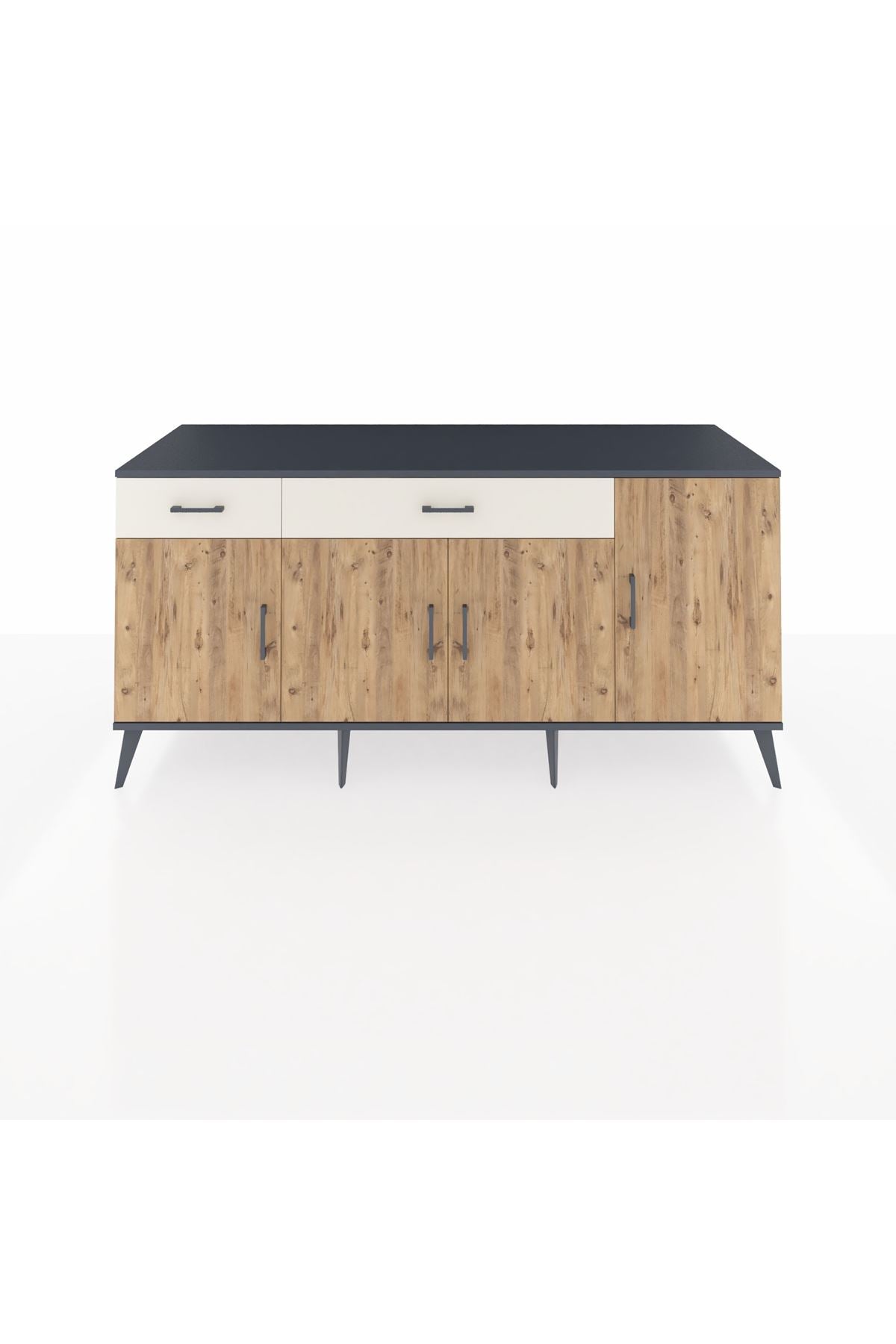 Kronos Konsol 5 Raflı 2 Çekmeceli 4 Kapaklı 176x59x83 - S610M046V10C