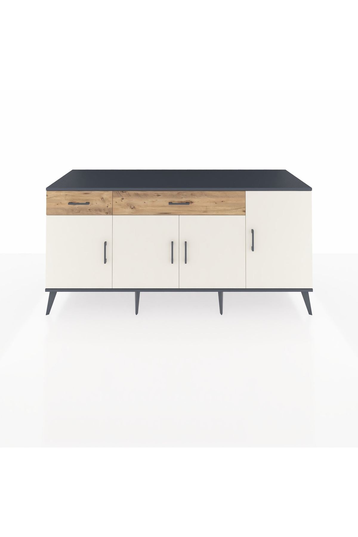 Kronos Konsol 5 Raflı 2 Çekmeceli 4 Kapaklı 176x59x83 - S610M046V15C