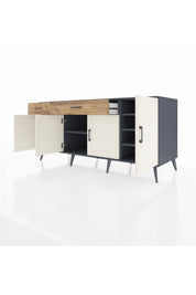 Kronos Konsol 5 Raflı 2 Çekmeceli 4 Kapaklı 176x59x83 - S610M046V15C