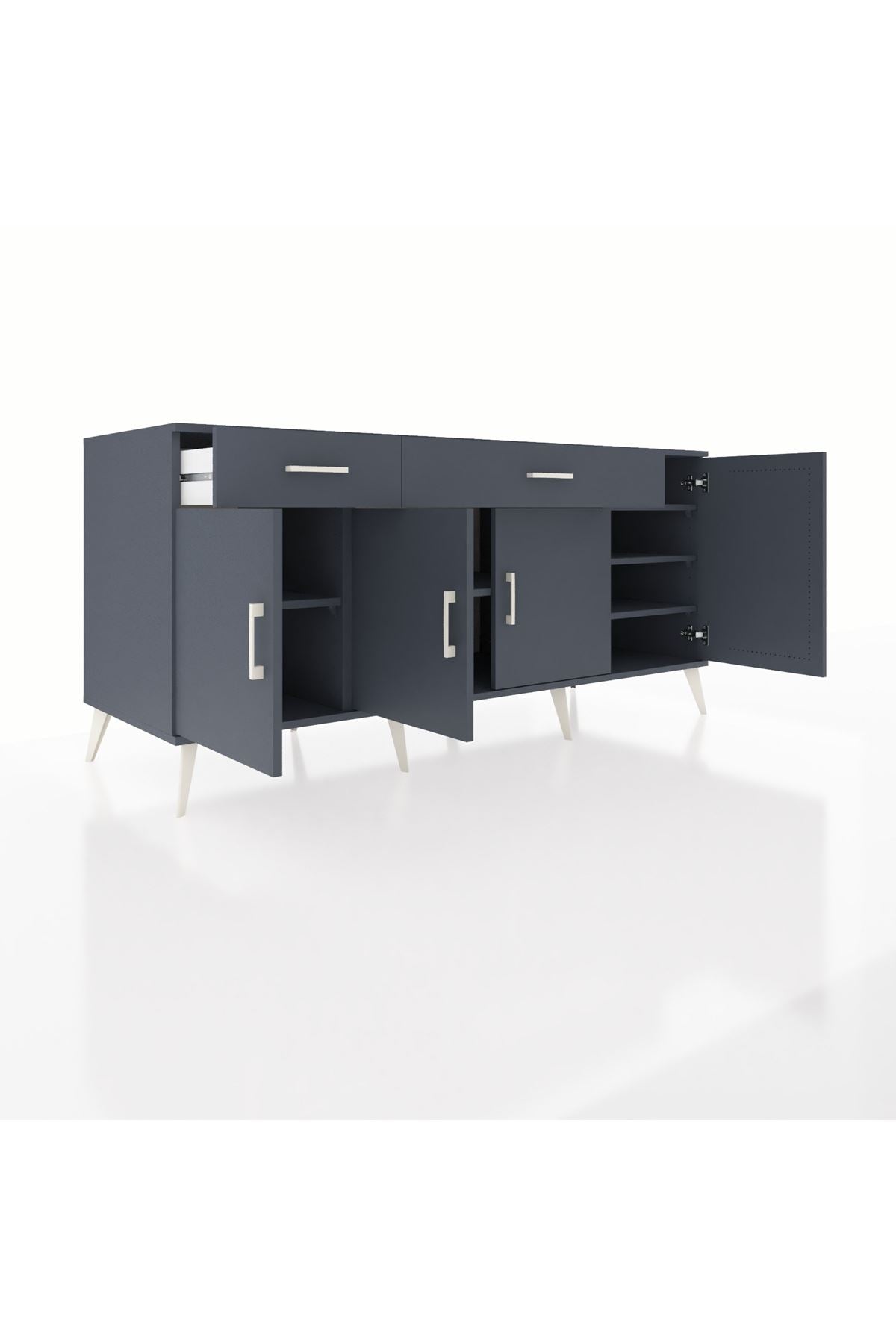 Kronos Konsol 5 Raflı 2 Çekmeceli 4 Kapaklı 176x59x83 - S610M046V17C