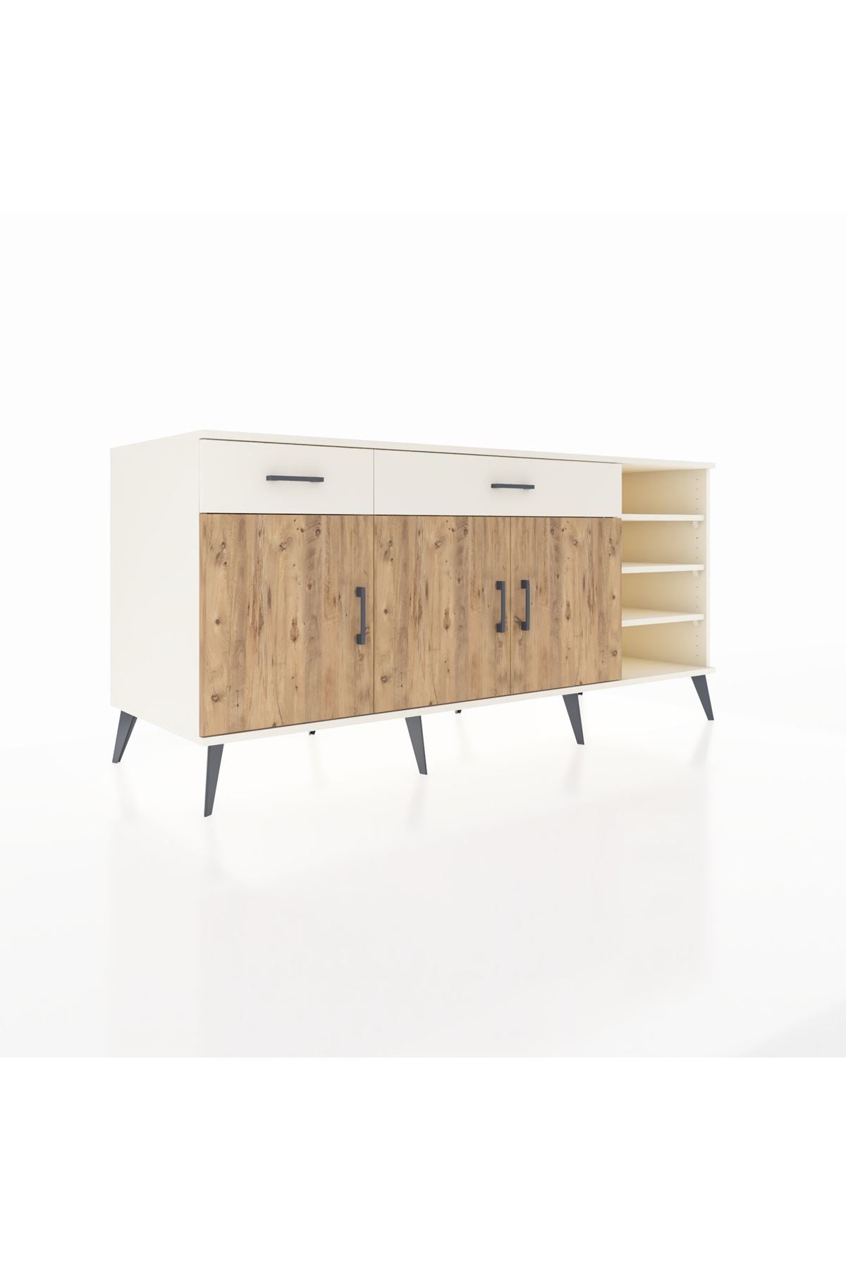 Kronos Konsol 5 Raflı 2 Çekmeceli 3 Kapaklı 176x59x83 - S610M047V01C
