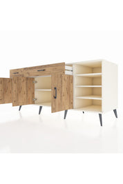 Kronos Konsol 5 Raflı 2 Çekmeceli 3 Kapaklı 176x59x83 - S610M047V03C