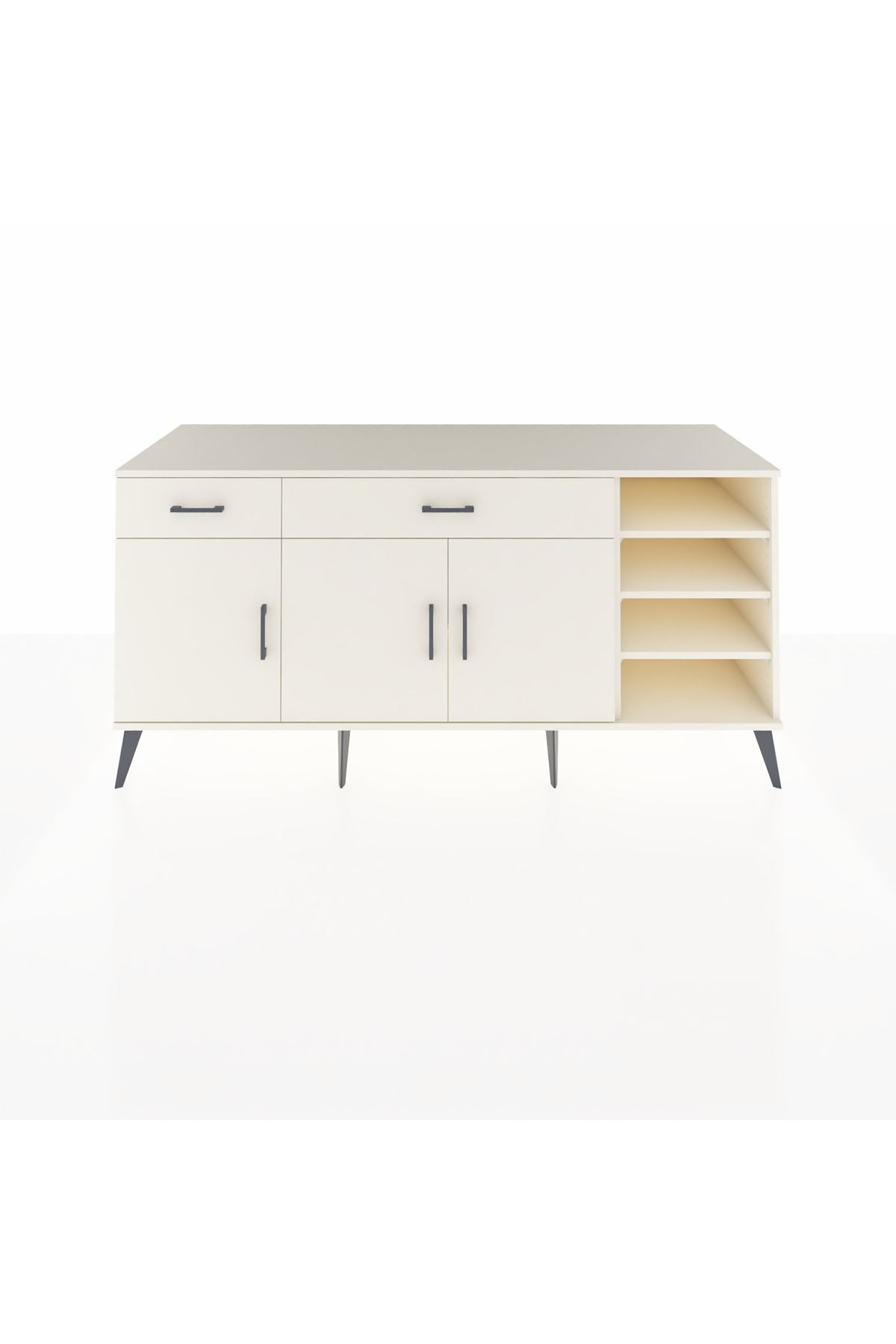 Kronos Konsol 5 Raflı 2 Çekmeceli 3 Kapaklı 176x59x83 - S610M047V04C