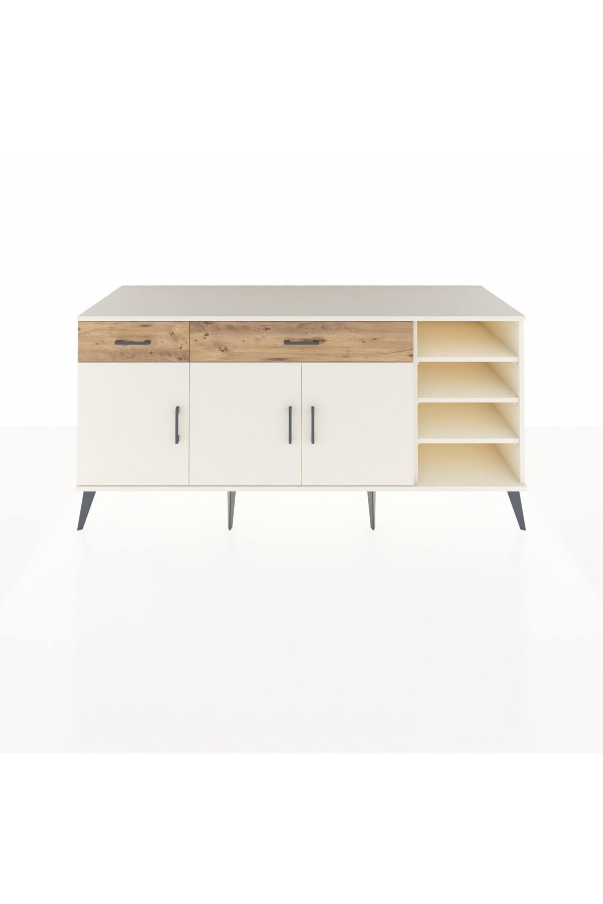 Kronos Konsol 5 Raflı 2 Çekmeceli 3 Kapaklı 176x59x83 - S610M047V06C