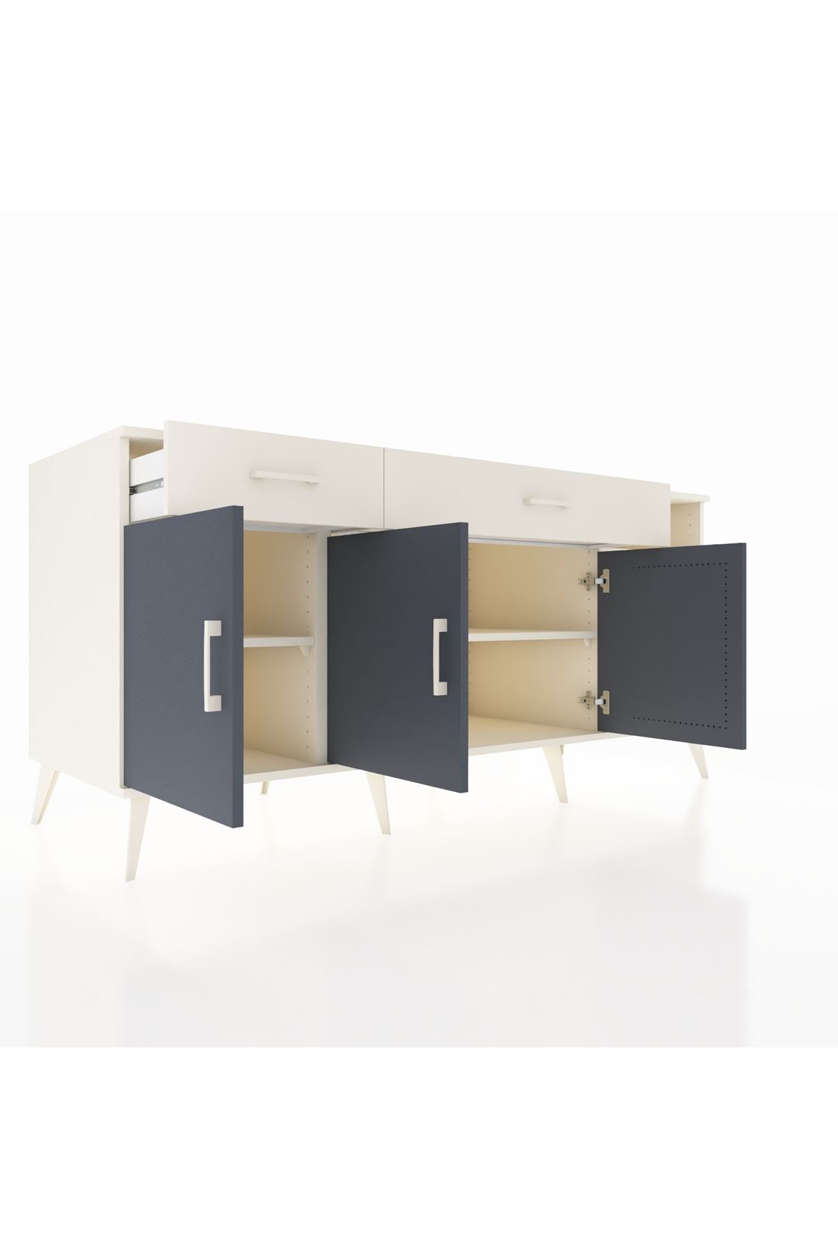Kronos Konsol 5 Raflı 2 Çekmeceli 3 Kapaklı 176x59x83 - S610M047V07C