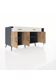 Kronos Konsol 5 Raflı 2 Çekmeceli 3 Kapaklı 176x59x83 - S610M047V10C