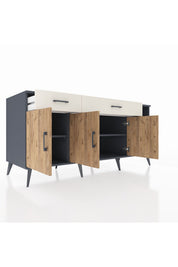 Kronos Konsol 5 Raflı 2 Çekmeceli 3 Kapaklı 176x59x83 - S610M047V10C