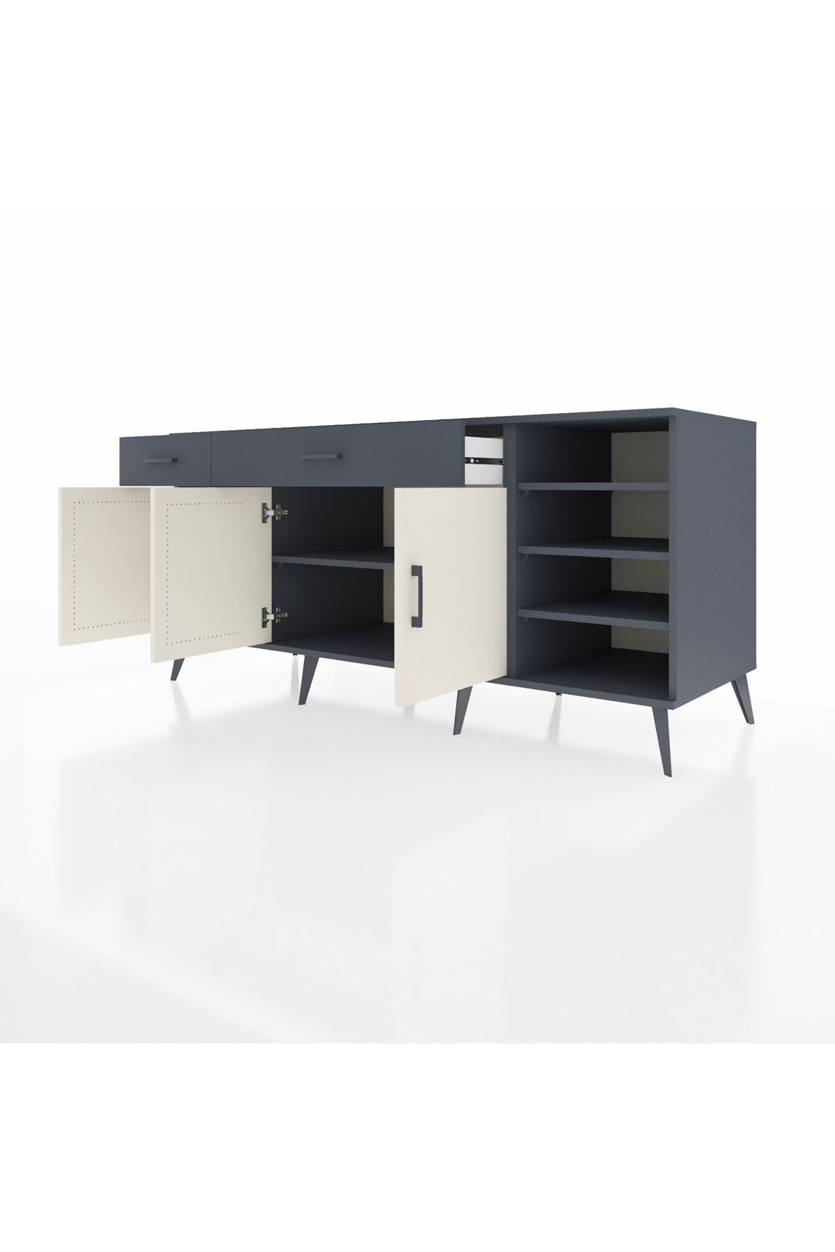 Kronos Konsol 5 Raflı 2 Çekmeceli 3 Kapaklı 176x59x83 - S610M047V14C