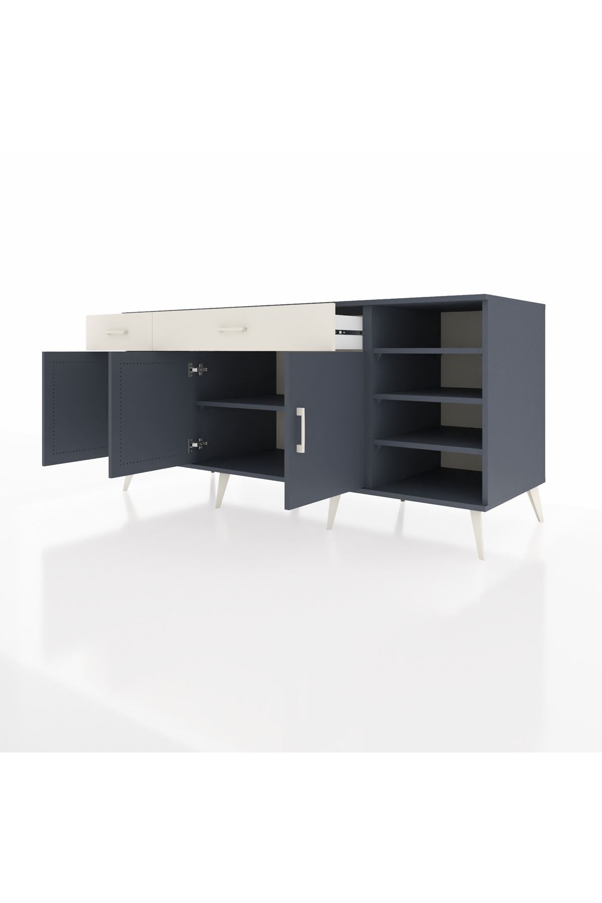 Kronos Konsol 5 Raflı 2 Çekmeceli 3 Kapaklı 176x59x83 - S610M047V16C