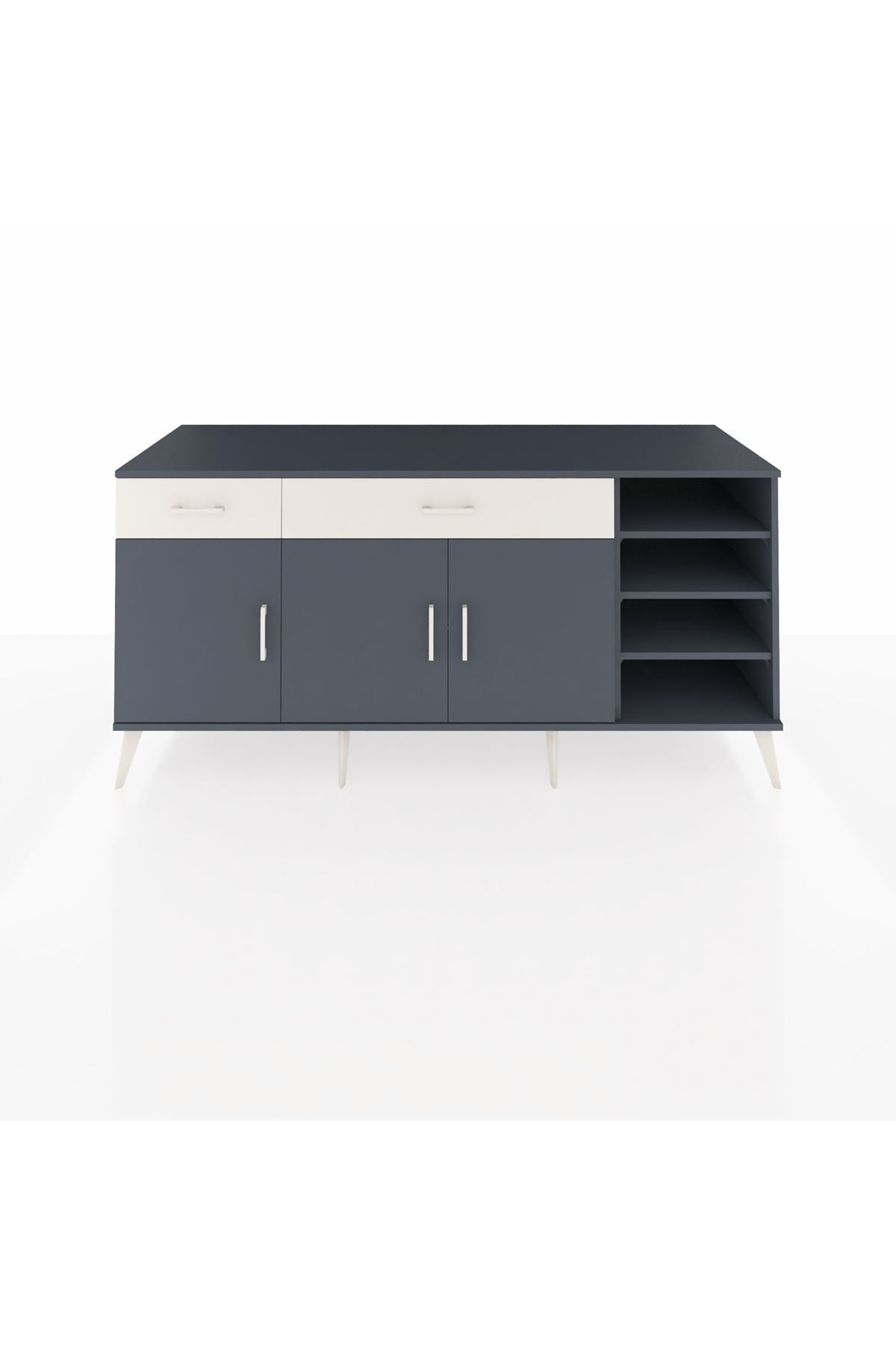 Kronos Konsol 5 Raflı 2 Çekmeceli 3 Kapaklı 176x59x83 - S610M047V16C