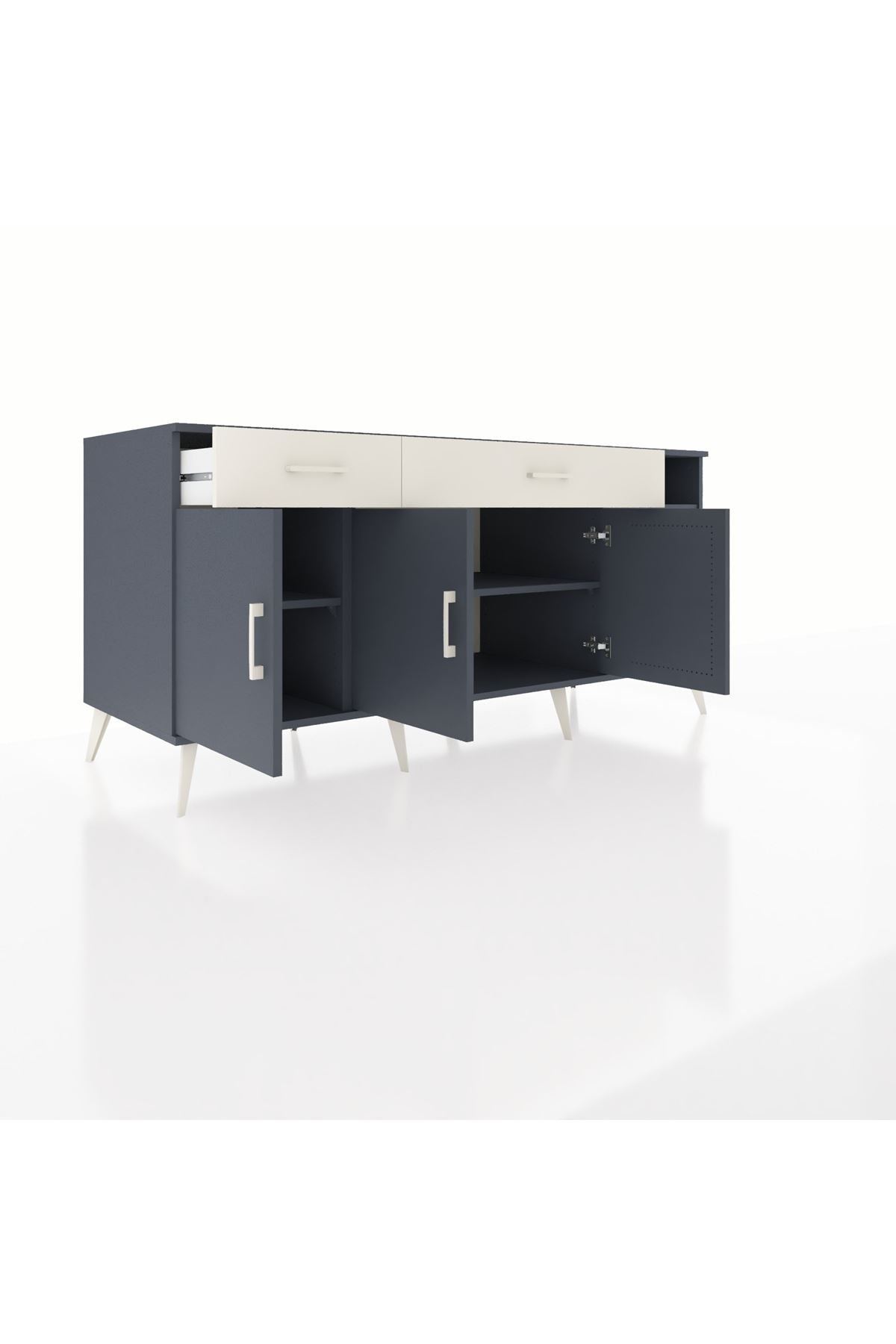 Kronos Konsol 5 Raflı 2 Çekmeceli 3 Kapaklı 176x59x83 - S610M047V16C