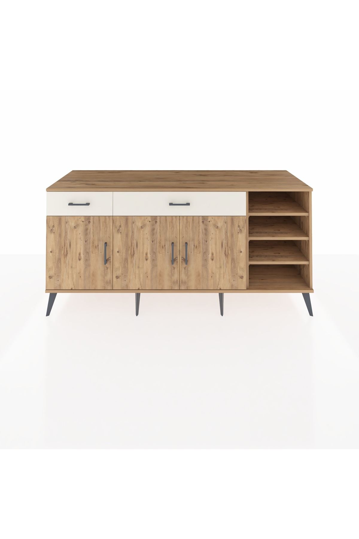 Kronos Konsol 5 Raflı 2 Çekmeceli 3 Kapaklı 176x59x83 - S610M047V19C