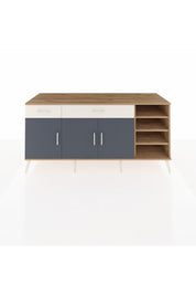 Kronos Konsol 5 Raflı 2 Çekmeceli 3 Kapaklı 176x59x83 - S610M047V25C