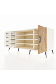 Kronos Konsol 6 Raflı 4 Çekmeceli Tek Kapaklı 176x59x83 - S610M048V01C