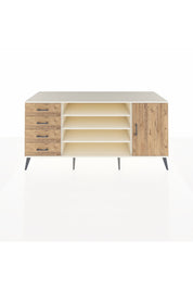 Kronos Konsol 6 Raflı 4 Çekmeceli Tek Kapaklı 176x59x83 - S610M048V03C