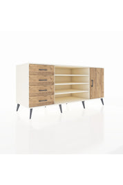 Kronos Konsol 6 Raflı 4 Çekmeceli Tek Kapaklı 176x59x83 - S610M048V03C
