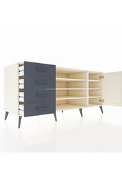 Kronos Konsol 6 Raflı 4 Çekmeceli Tek Kapaklı 176x59x83 - S610M048V05C