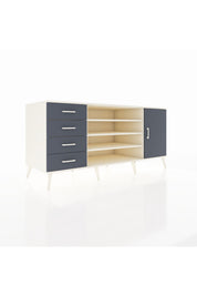 Kronos Konsol 6 Raflı 4 Çekmeceli Tek Kapaklı 176x59x83 - S610M048V08C