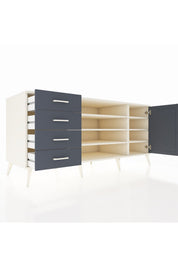 Kronos Konsol 6 Raflı 4 Çekmeceli Tek Kapaklı 176x59x83 - S610M048V08C