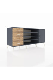 Kronos Konsol 6 Raflı 4 Çekmeceli Tek Kapaklı 176x59x83 - S610M048V18C