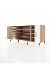 Kronos Konsol 6 Raflı 4 Çekmeceli Tek Kapaklı 176x59x83 - S610M048V24C