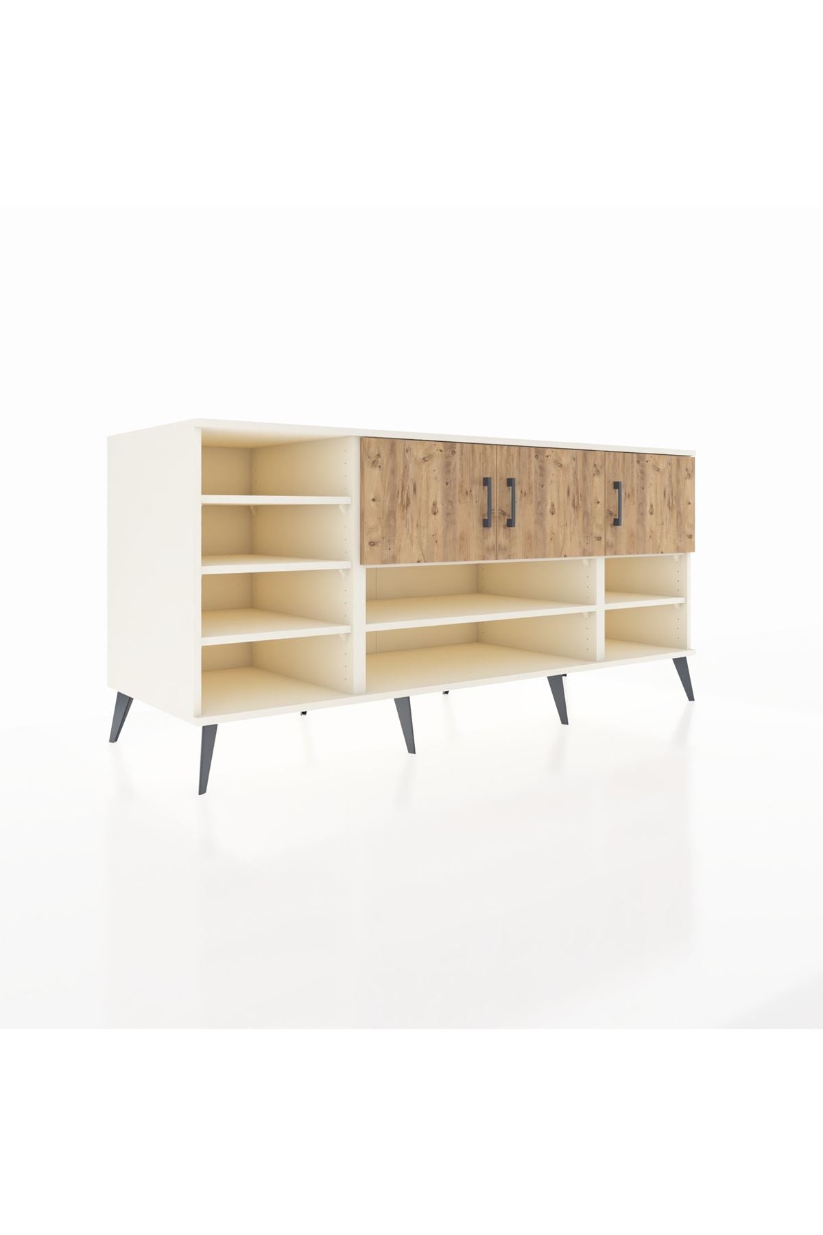Kronos Konsol 9 Raflı 3 Kapaklı 176x59x83 - S610M049V01C