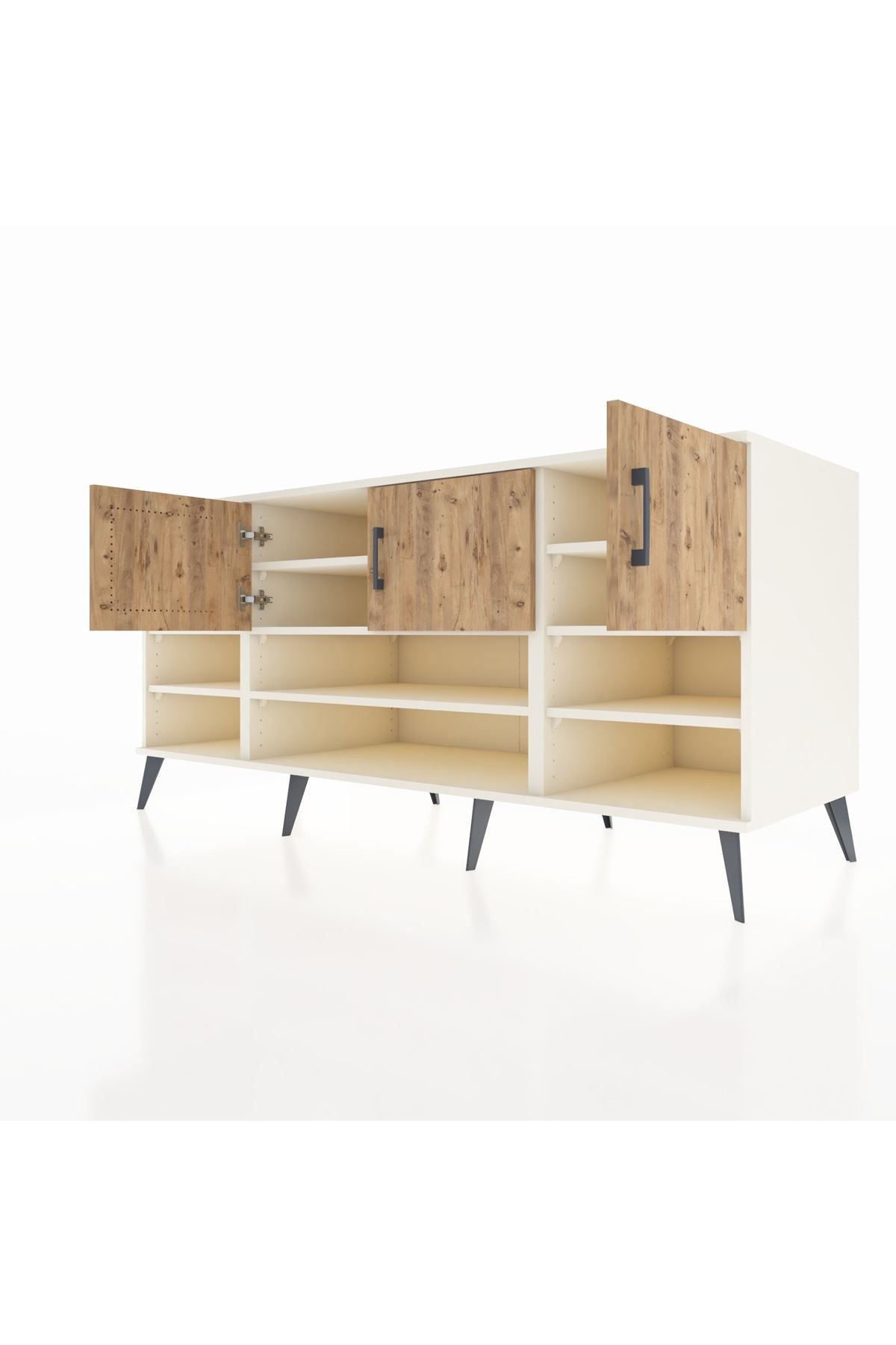 Kronos Konsol 9 Raflı 3 Kapaklı 176x59x83 - S610M049V02C