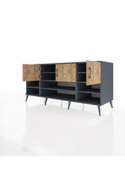 Kronos Konsol 9 Raflı 3 Kapaklı 176x59x83 - S610M049V12C