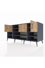 Kronos Konsol 9 Raflı 3 Kapaklı 176x59x83 - S610M049V12C