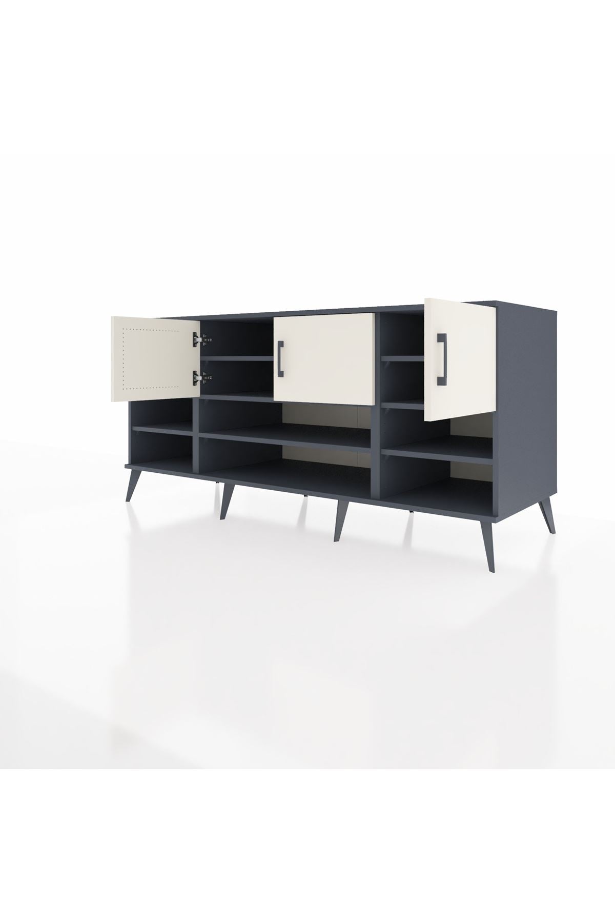 Kronos Konsol 9 Raflı 3 Kapaklı 176x59x83 - S610M049V13C