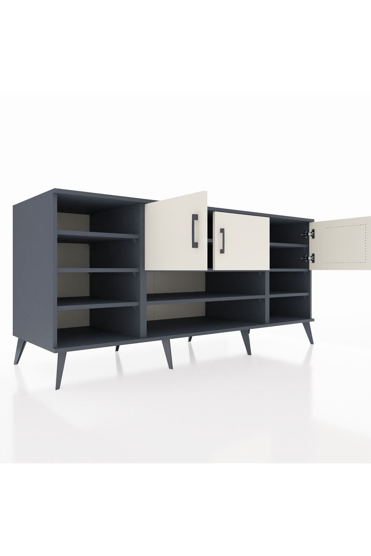 Kronos Konsol 9 Raflı 3 Kapaklı 176x59x83 - S610M049V14C