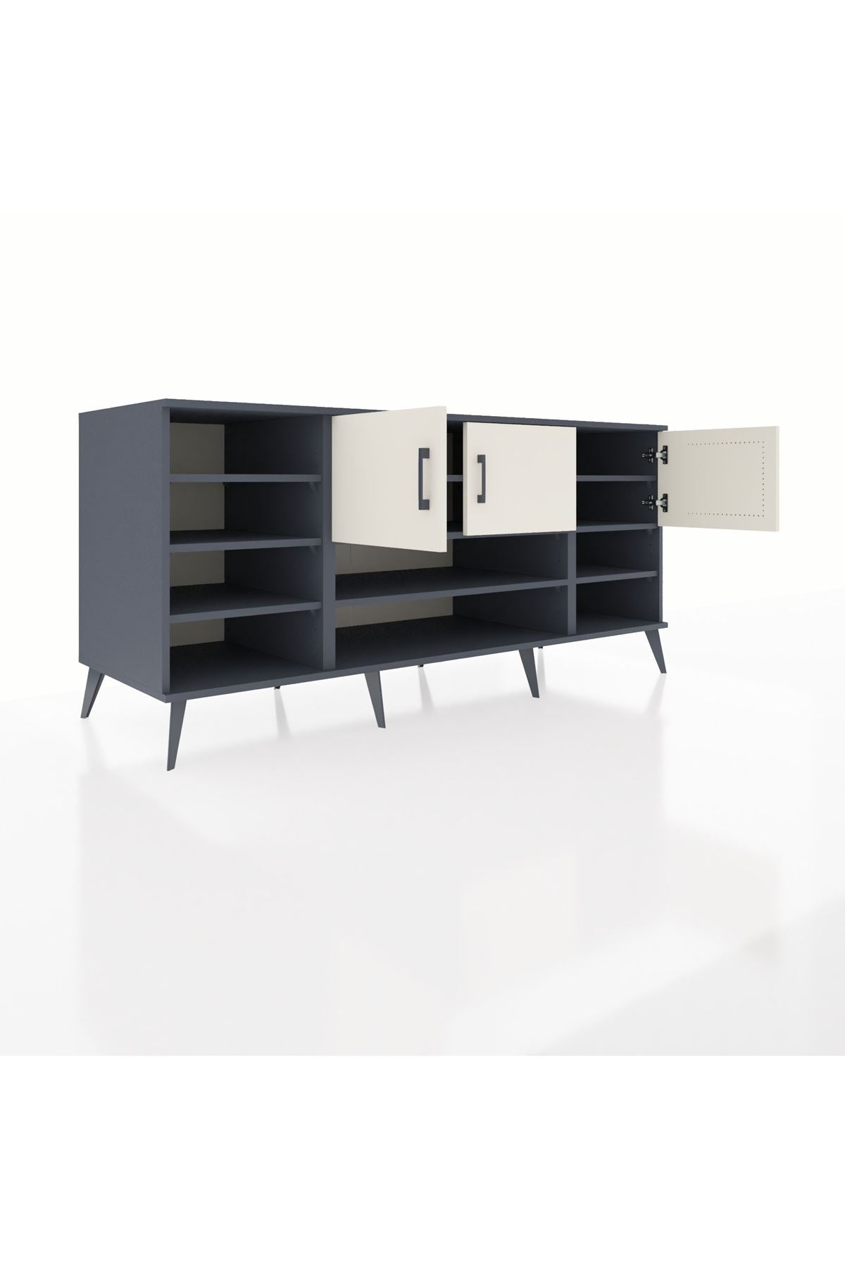 Kronos Konsol 9 Raflı 3 Kapaklı 176x59x83 - S610M049V15C