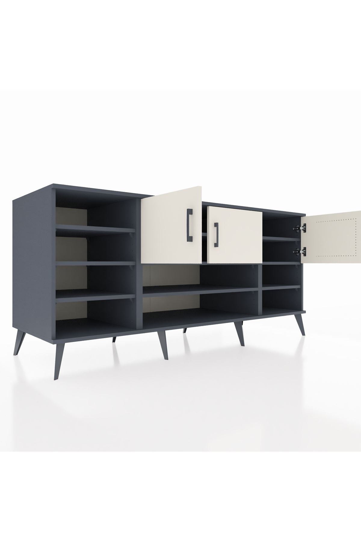Kronos Konsol 9 Raflı 3 Kapaklı 176x59x83 - S610M049V15C