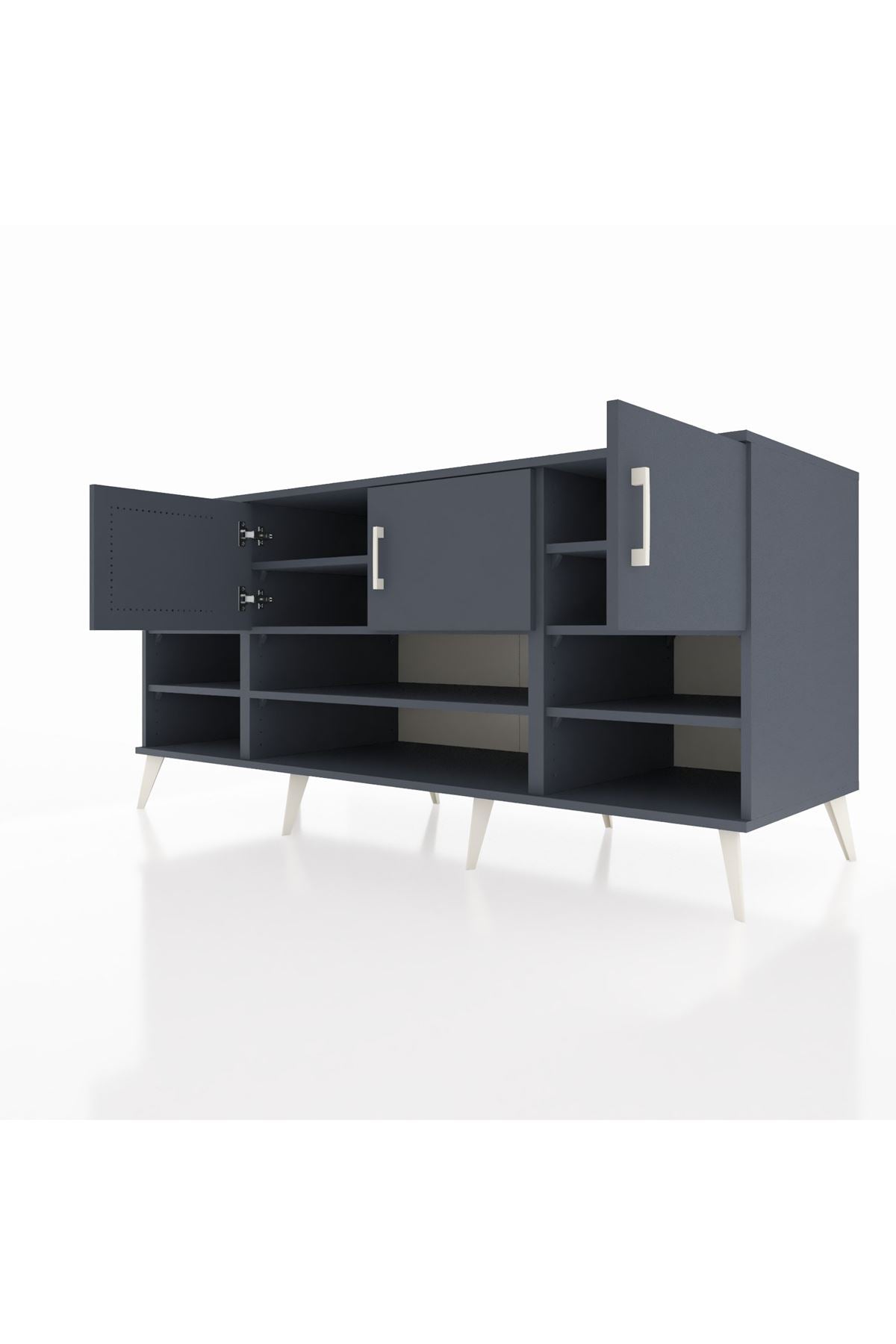 Kronos Konsol 9 Raflı 3 Kapaklı 176x59x83 - S610M049V16C