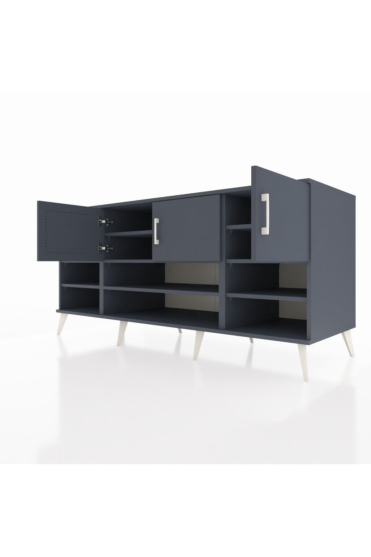 Kronos Konsol 9 Raflı 3 Kapaklı 176x59x83 - S610M049V18C