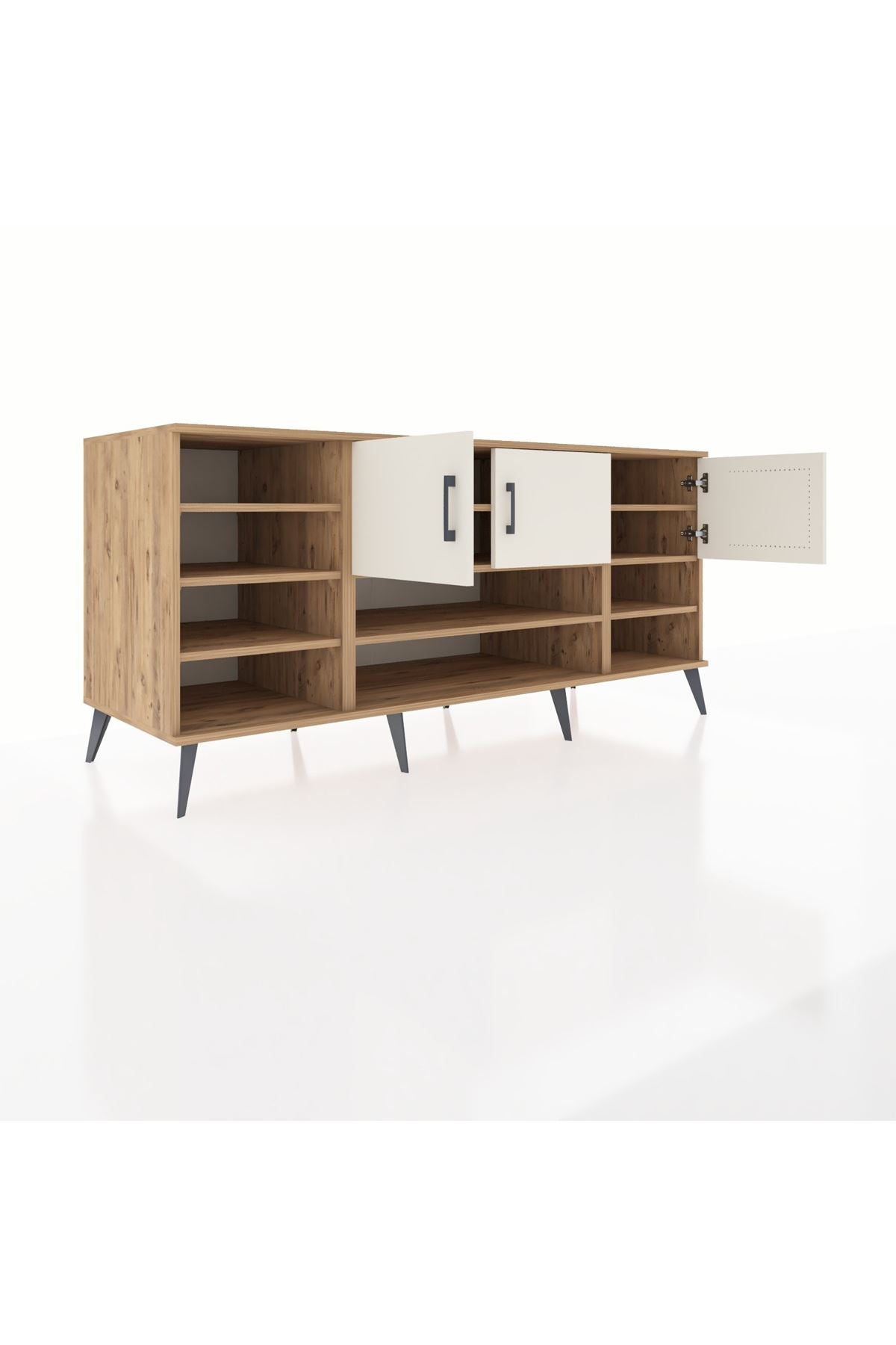 Kronos Konsol 9 Raflı 3 Kapaklı 176x59x83 - S610M049V22C