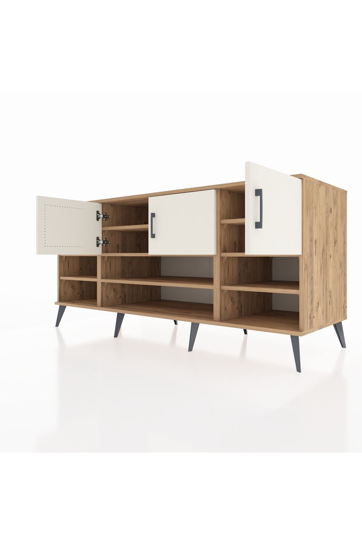 Kronos Konsol 9 Raflı 3 Kapaklı 176x59x83 - S610M049V23C