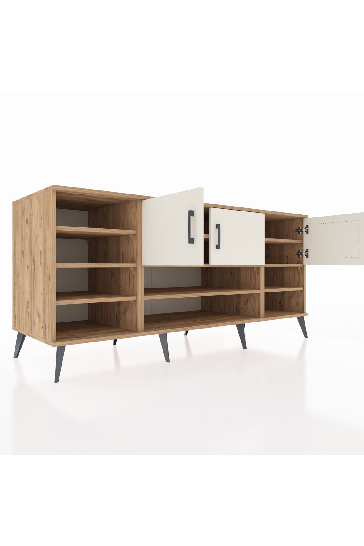 Kronos Konsol 9 Raflı 3 Kapaklı 176x59x83 - S610M049V23C