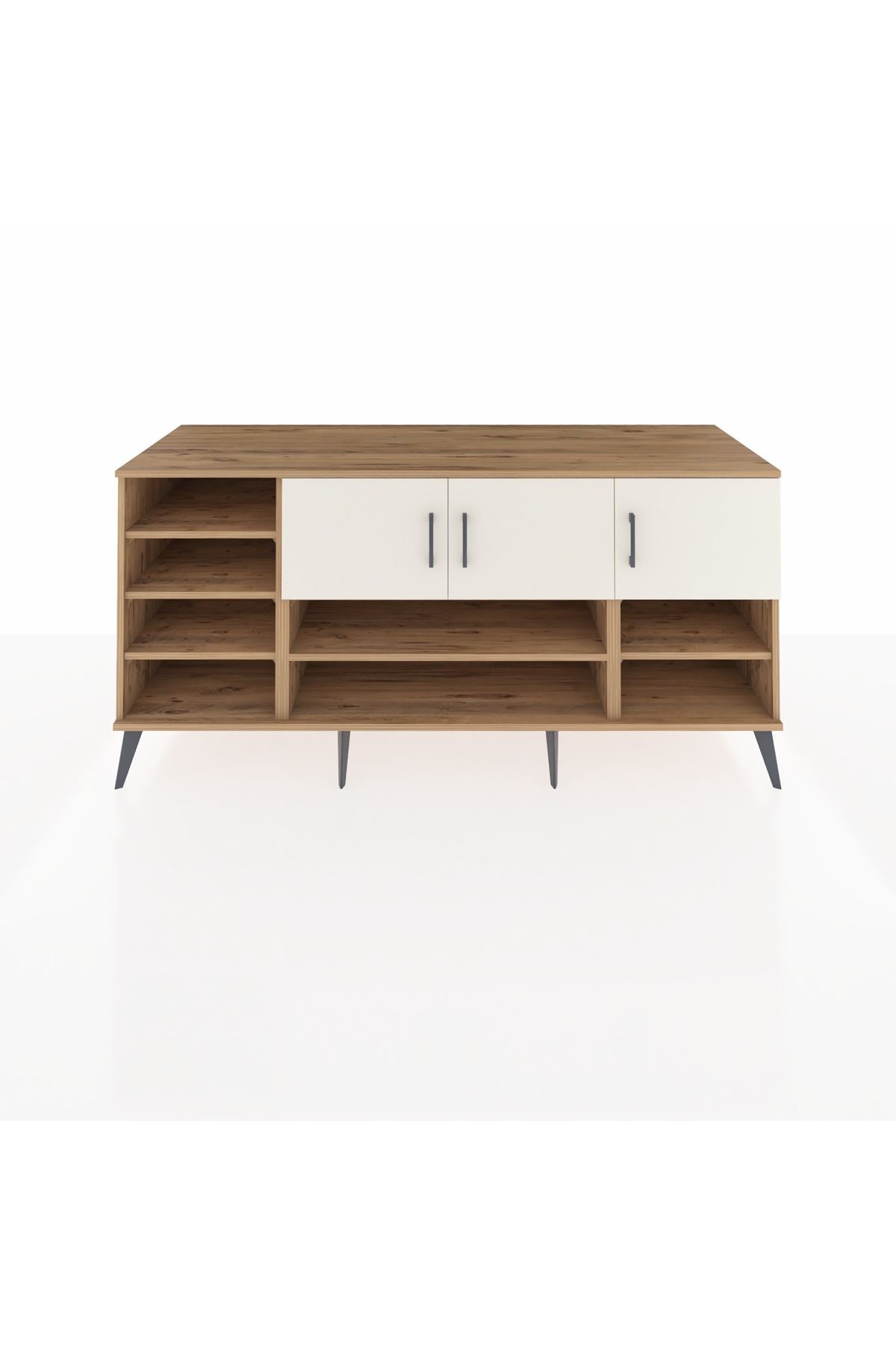 Kronos Konsol 9 Raflı 3 Kapaklı 176x59x83 - S610M049V24C