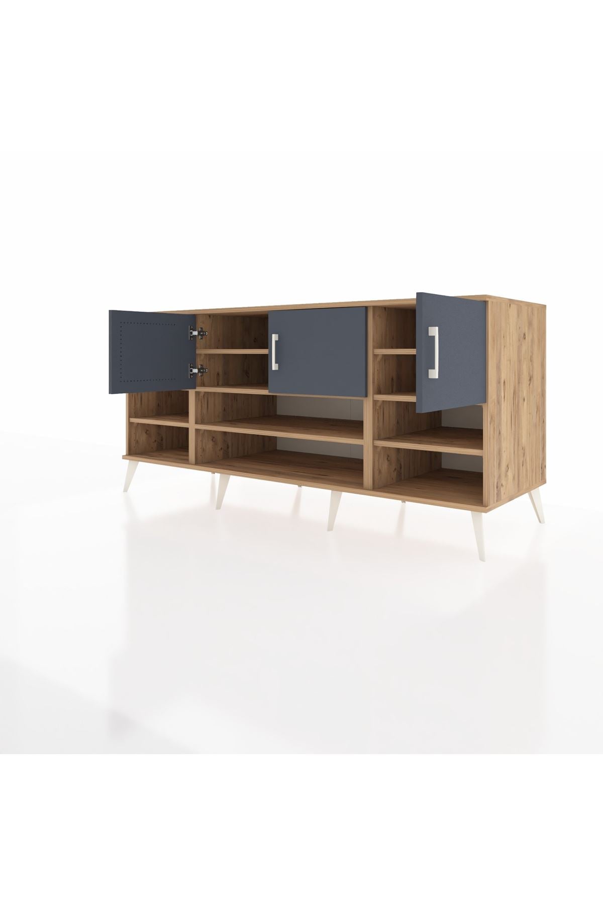 Kronos Konsol 9 Raflı 3 Kapaklı 176x59x83 - S610M049V26C