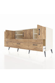 Kronos Konsol 4 Raflı 4 Çekmeceli 3 Kapaklı 176x59x83 - S610M050V03C