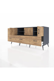 Kronos Konsol 4 Raflı 4 Çekmeceli 3 Kapaklı 176x59x83 - S610M050V12C